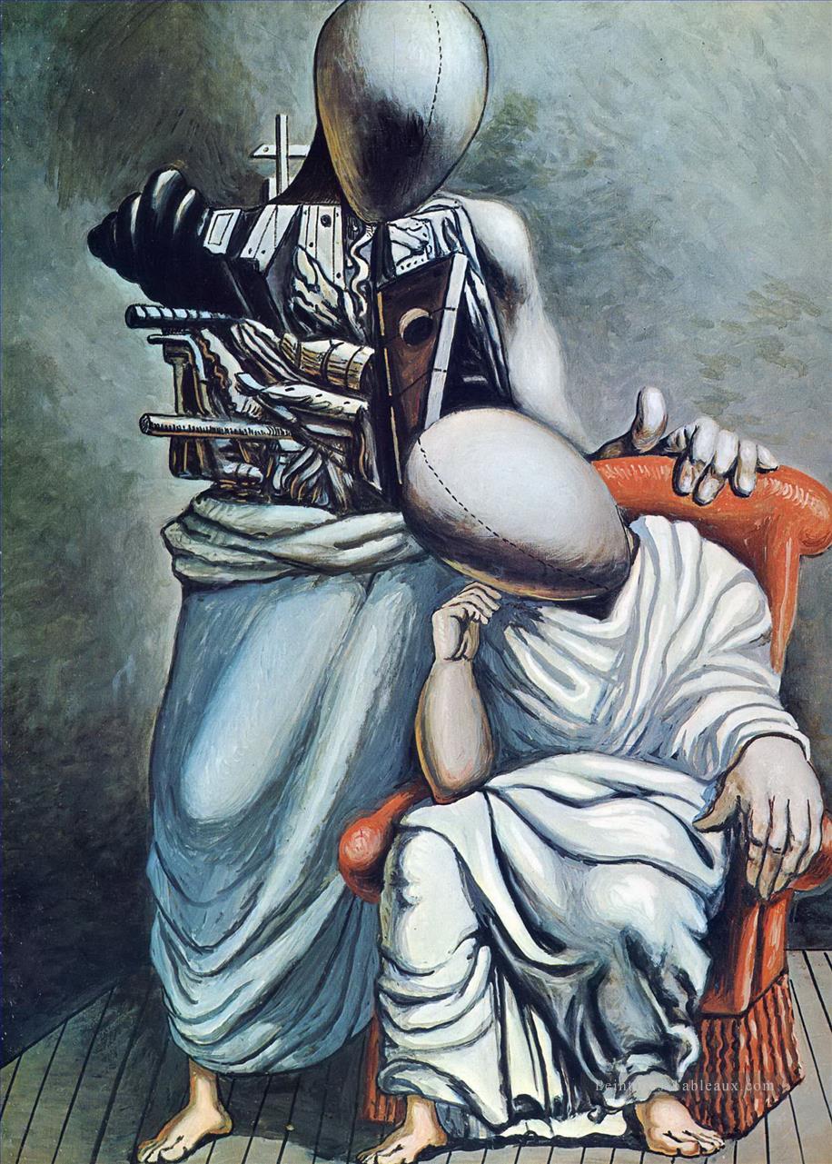 l’unique consolation 1958 Giorgio de Chirico surréalisme Peintures à l'huile